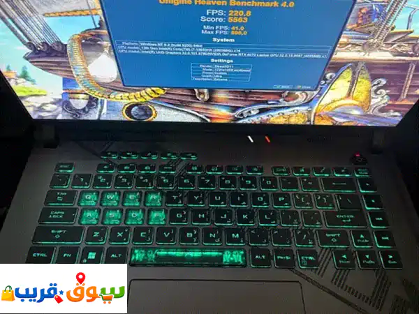 للبيع: ASUS ROG Strix G16 (RTX 4070, 240Hz) - لابتوب جيمنج...