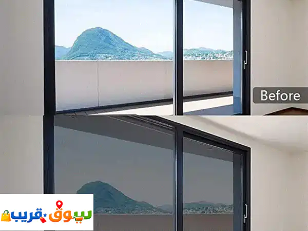 Black Tinted Sticker for Glass , window Frosting Tinting Film
