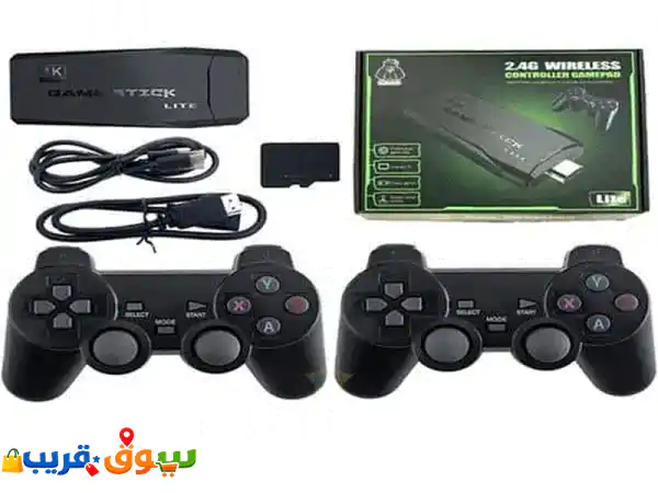 Wireless Game Stick 2.4 G Controller Gamepad Black