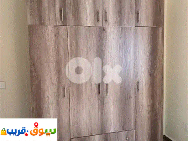 خزانة ست درف طابقين 240 سم مع تخت مجوز