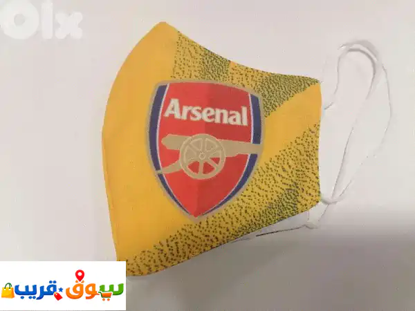 Arsenal face mask cloth  كمامة قماش