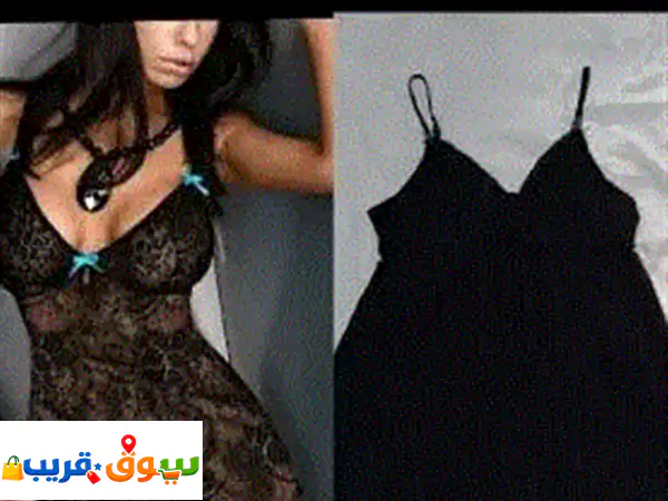 جاذبية لا تقاوم: لانجري Amis أسود موسلين لايكرا -...