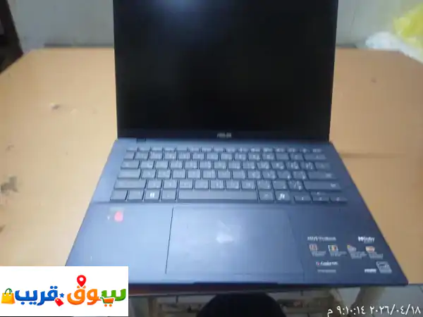 لابتوب اسوس فيفو بوك 14 في حالة الزيرو مع الكرتون والحقيبة