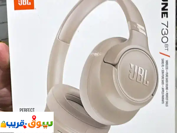 سماعات JBL Tune 730 BT بيج الأصلية: استمتع بصوت نقي وباس...