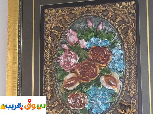 فرصة رائعة! لوحتان حائط مستعملة بحالة ممتازة - أضف لمسة فنية لمنزلك بـ 120 درهم فقط!