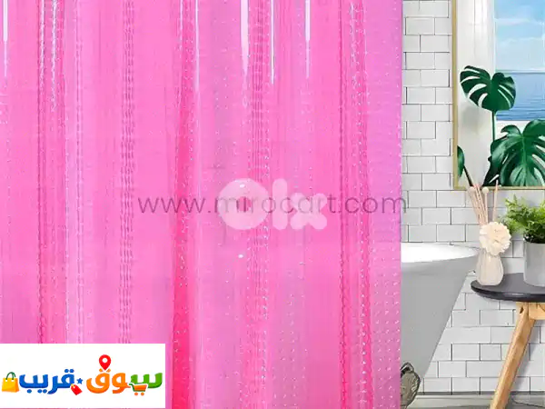 Textured 3 D Shower Curtain – Realistic Water Cube Design, 180x180 cm