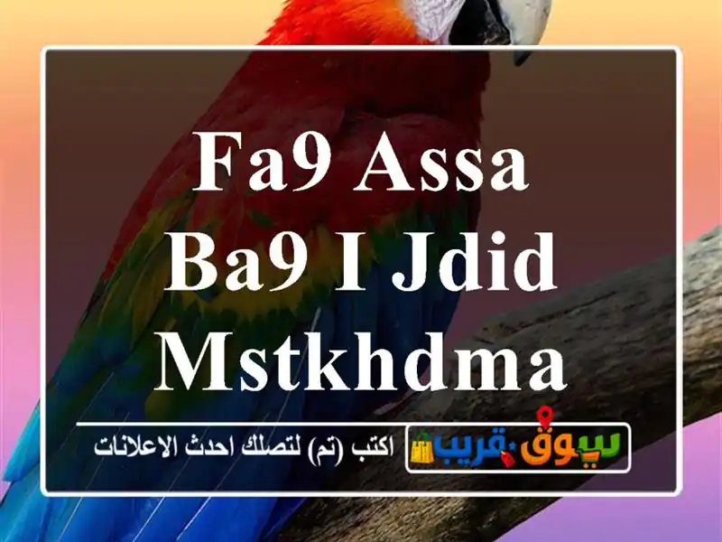 Fa9 assa Ba9 i jdid mstkhdma mra wa7 da