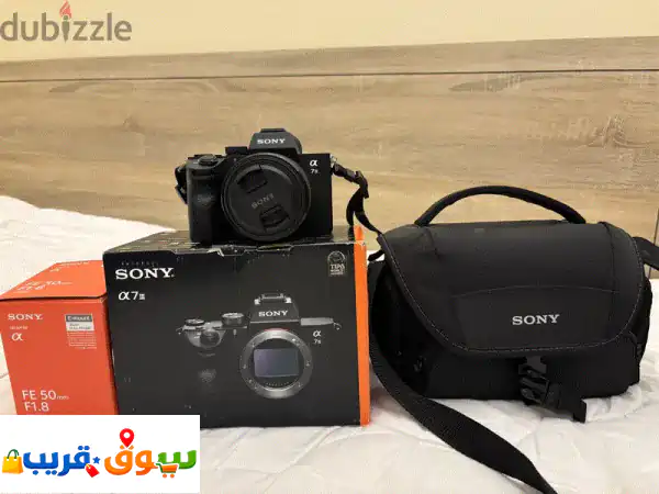 Sony alpha 7 iii full frame, equipped with sony lens f1.8