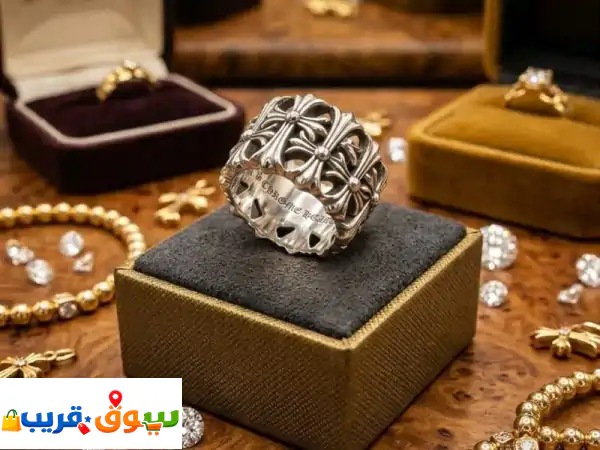 امتلك الأناقة الفريدة: خاتم فضة Chrome Hearts Cemetery...