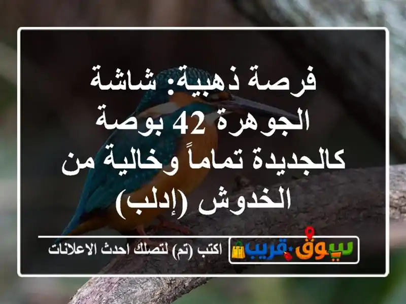 فرصة ذهبية: شاشة الجوهرة 42 بوصة - كالجديدة...