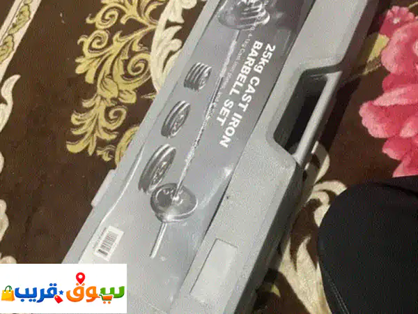 بار رياضي 25 كجم قابل للتعديل بالكامل مع حقيبة |...