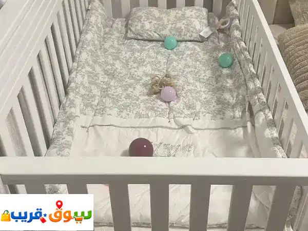 سرير أطفال جديد آمن ومريح | لحديثي الولادة...