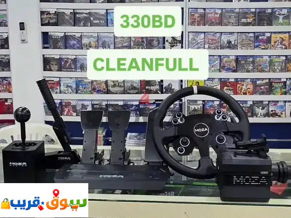 فرصة ذهبية! MOZA R12V2 (عجلة + هاند بريك + جير) نظيفة...