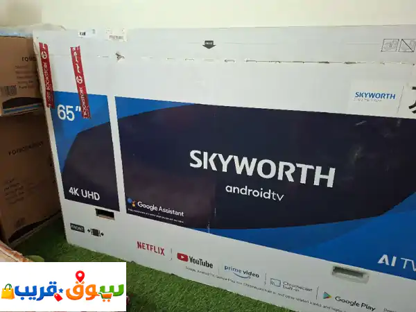 شاشة سمارت سكاي ورث 65 بوصة تم شرائها من مكتبة جرير...