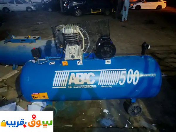 فرصة لا تُعوّض: كمبروسر هواء إيطالي 500 لتر 7.5 حصان -...