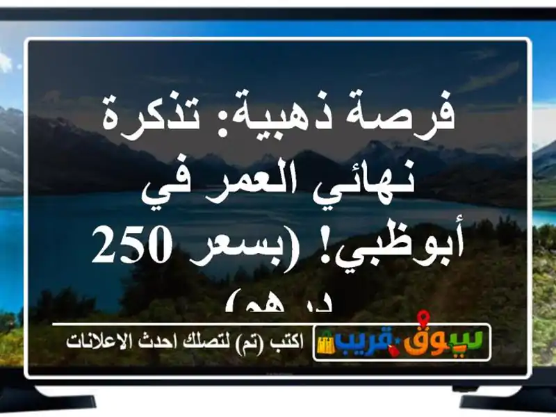 فرصة ذهبية: تذكرة نهائي العمر في أبوظبي! (بسعر 250 درهم)