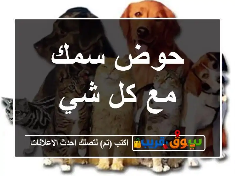 حوض سمك مع كل شي
