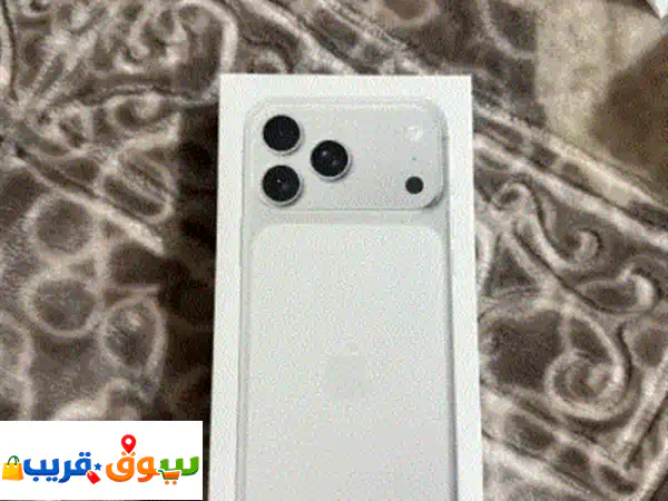 آيفون 17 برو ماكس مساحة 256 جديد بضمان جرير ومعه الفاتورة