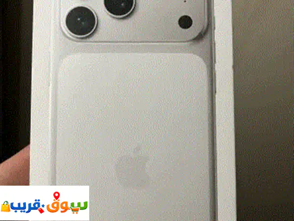 آيفون 17 بر وماكس نسخة tdra 256 جيجا لون سيلفر متبرشم...