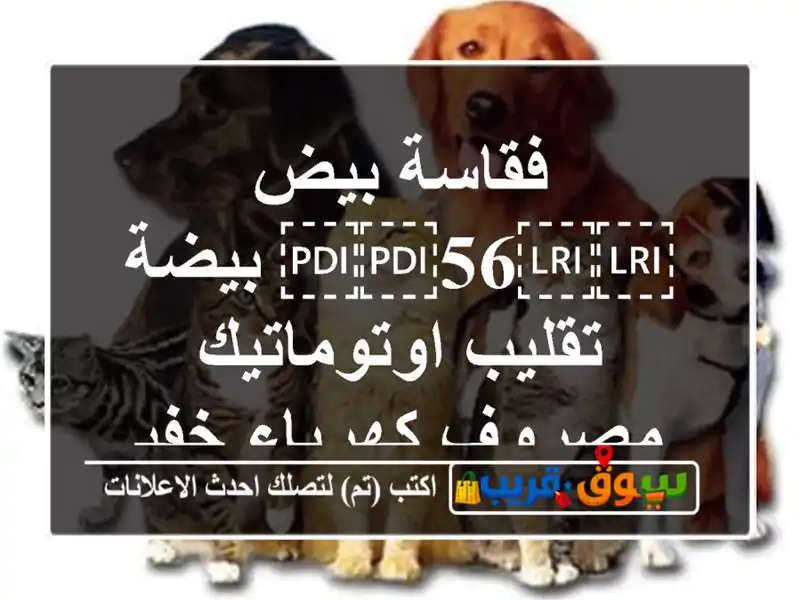 فقاسة بيض ⁦⁦56⁩⁩ بيضة تقليب اوتوماتيك مصروف...
