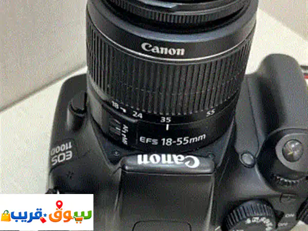 للبيع كاميرا كانون 1100d نظيفة معها شاحنها...