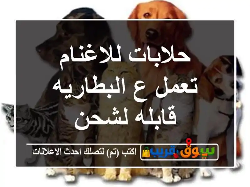 حلابات للاغنام تعمل ع البطاريه قابله لشحن