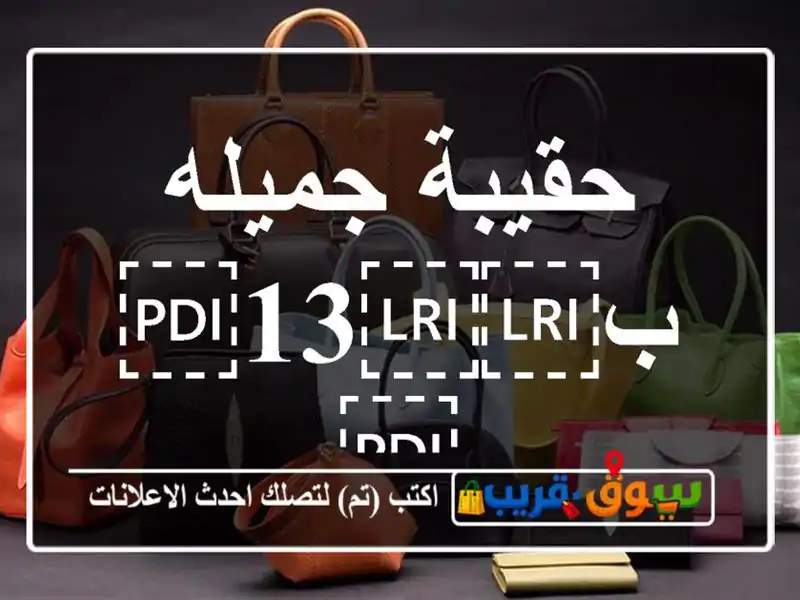 حقيبة جميله ب⁦⁦13⁩⁩