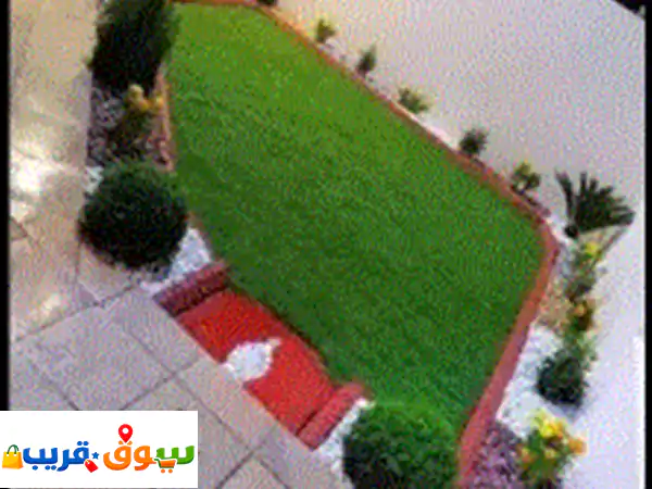 مشتل لزراعة الأشجار والتيل الطبيعي وتركيب شبكات الري