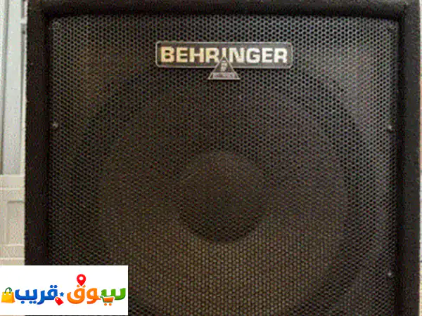 للبيع مضخم باس behringer ultrabass bxl3000 قدرة 300 واط، سماعة bugera مقاس 15 بوصة، مزود ب 7  band ...