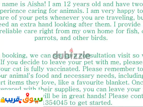 pet sitting