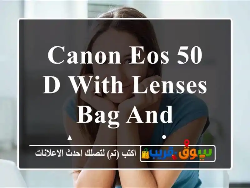 Canon EOS 50 D with lenses bag and accessories