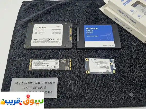 سرعة بلا حدود: أقراص SSD جديدة كلياً (SATA 1TB, M.2 512GB)...