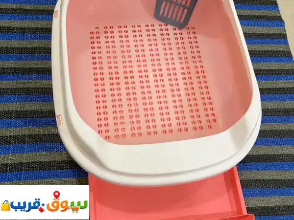 CAT LITTER TRAY WITH FILTER  BIG SIZE