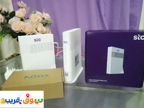 للبيع مجموعة راوتر ماركة stc  nokia شبه جديدة استخدام...