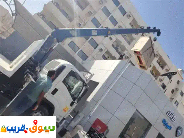 أبو معاذ لنقل جميع البضائع داخل وخارج المنطقة الشرقية، سيارة كرين ارتفاع الكرين 14 متر وطول السيارة ...