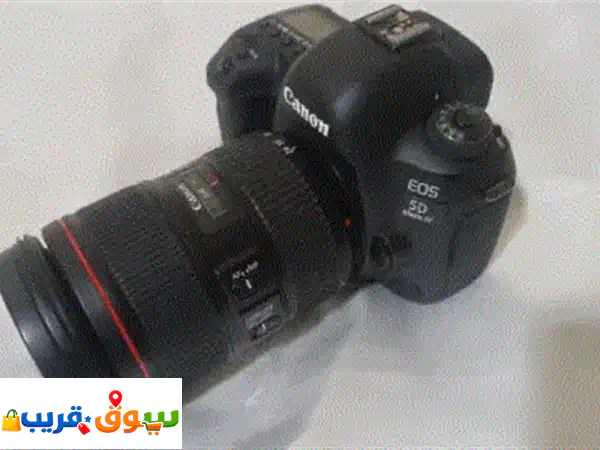 كاميرا كانون 5d iv mark 4 بحالة ممتازة جدا مع عدسة 105...