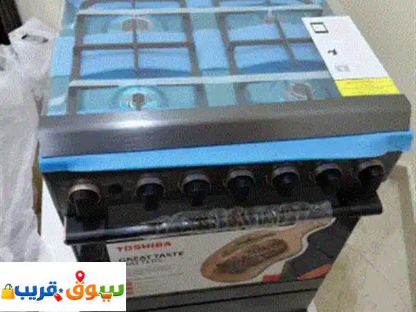 فرن غاز توشيبا جديد 60 سم 4 شعلة بالكرتونة | فرصة لا...