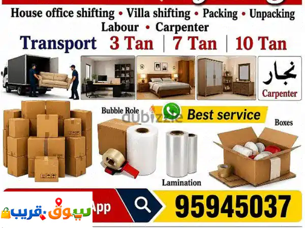 movers & Packers house shifting office shifting Villa shifting