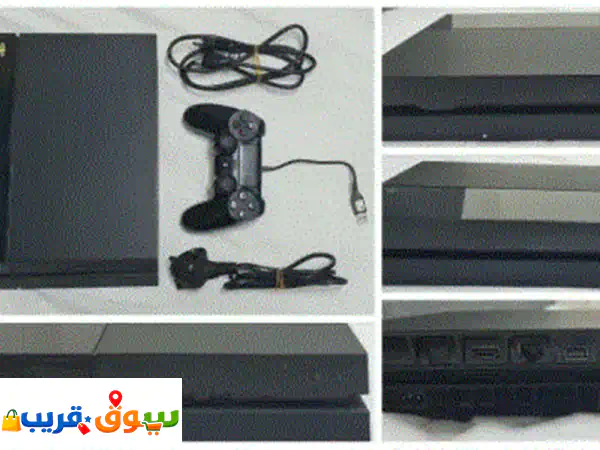 جهاز ps4 شغال 100%، تم عمل ريست كامل (نظام 13.52) معه يد تحكم أصلية، سلك باور، وسلك hdmi. يوجد كسر ...