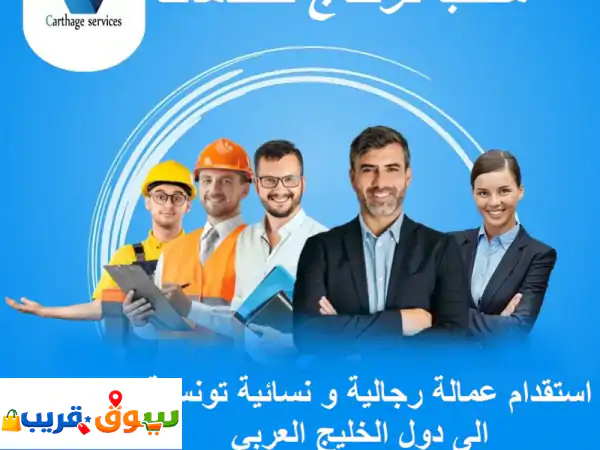 توريد وتوظيف عمالة تونسية للخليج: كفاءات...