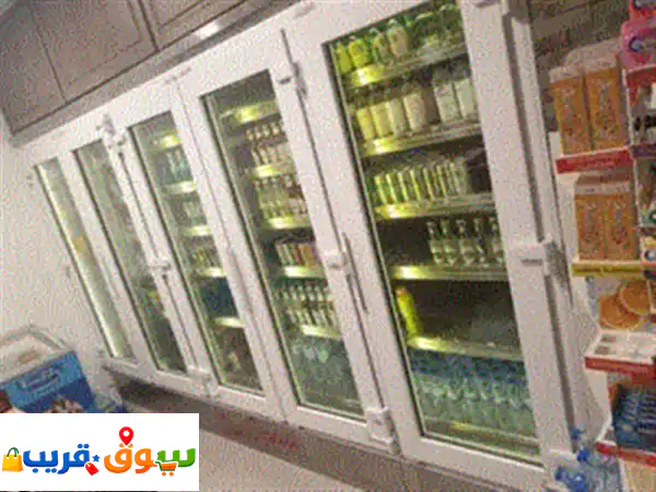 ثلاجات ومستلزمات سوبرماركت للبيع