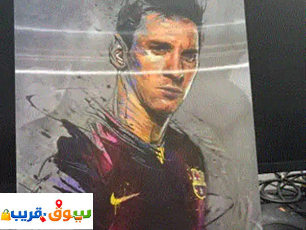 لوحة ميسي ورونالدو تفاعلية ثلاثية الأبعاد (⁦⁦3 D⁩⁩) مقاس ⁦⁦30x40⁩⁩ بحالة ممتازة