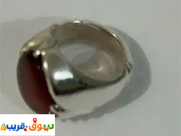 👑 اقتنِ الآن: خاتم فضة عقيق أحمر ملكي بنقوش يدوية فريدة | وزن 28.6g | توصيل الإمارات 💎