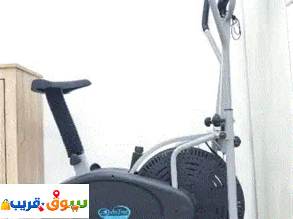 جهاز دراجة رياضي + جهاز لتمارين المعدة + مات + دنابل 2. كلهم سوا 500 درهم، للبيع المستعجل بسبب ...