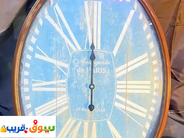 ساعة حائط كلاسيكية ضخمة (حديد مشغول  أنتيك فرنسي)...