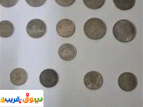 للبيع مجموعة عملات معدنية سعودية قديمة ونادرة (عهد الملك عبد العزيز، الملك سعود، الملك فيصل، والملك ...