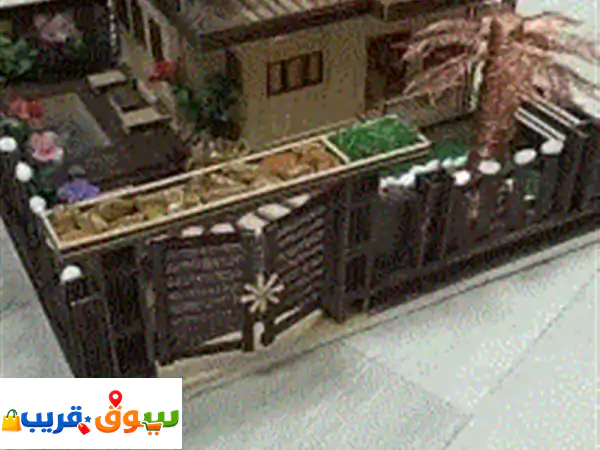 مجسم فيلا فاخر مصنوع يدويا  مصنوع 100% من أعواد الخيزران...