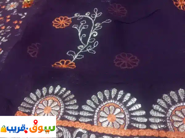 beautiful 3 pc embroided unstitched pakistani dress